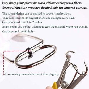 Feiyang Miter Spring Clamps Kit for Woodworking,Picture Frames,Wood Trim,Moldings