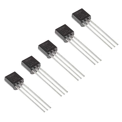 Bridgold 5pcs TMP36GT9Z TMP36 Temperature Analog Sensor -40 → +125 °C ±3°C Voltage,3-Pin