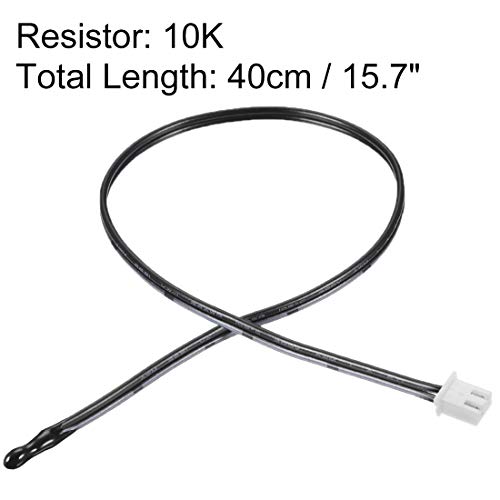 uxcell 2 Pcs 10K NTC Thermistor Probe 15.7 Inch Epoxy Sensitive Temperature Temp Sensor for Air Conditioner