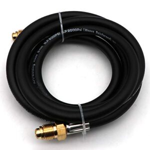 KIPA Gas Hose For For Argon Flowmeters Regulators TIG Welder MIG Welding CO2 Flowmeter 10 to 60 CFH - 0 to 4000 psi pressure gauge CGA580 Fits Miller Lincoln Mig Tig (Gas Hose)