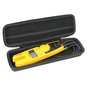 khanka hard travel case replacement for fluke t5-1000/t5-600/t6-1000/t6-600 electrical voltage continuity current tester (black)
