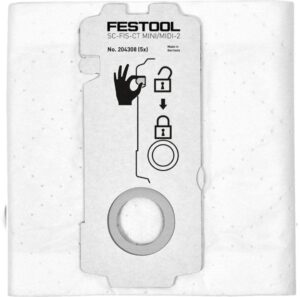 festool 204308 ct mini/midi -2/5 filter bags