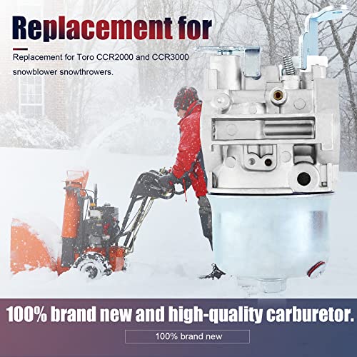 QAZAKY Carburetor Replacement for Toro CCR2000 CCR3000 Snowblower Snowthrower 38130 38185 38185C 38186 38430 38431 38435 38436 38180 38180C 38181 957935 814690 810420 20746C Mikuni 13200-906B0 Suzuki