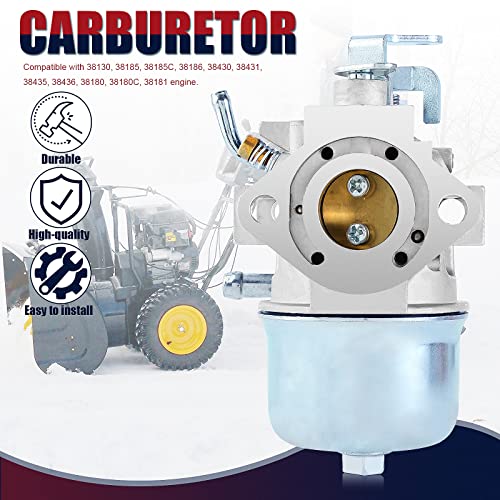 QAZAKY Carburetor Replacement for Toro CCR2000 CCR3000 Snowblower Snowthrower 38130 38185 38185C 38186 38430 38431 38435 38436 38180 38180C 38181 957935 814690 810420 20746C Mikuni 13200-906B0 Suzuki