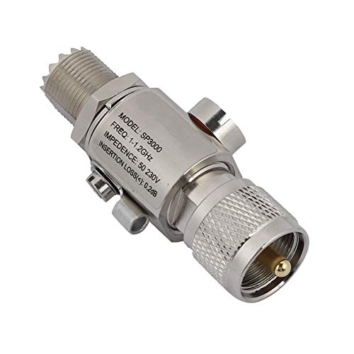 Antenna Lightning Arrester UHF-M to UHF-F 1-1.2GHz Lightning Arrestor All Band Lightning Protection Surge Protector