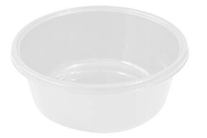 ybm home round dish wash basin dishpan for washing dishes, plastic portable dish tub design for camping and multipurpose for face cleansing
