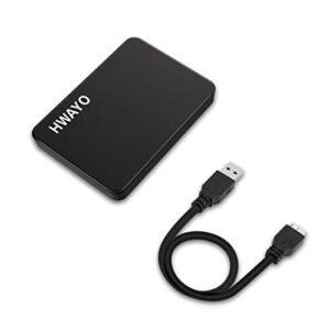 hwayo 1tb portable external hard drive ultra slim 2.5'' usb 3.0 hdd storage for pc, desktop, laptop, macbook, chromebook, xbox one