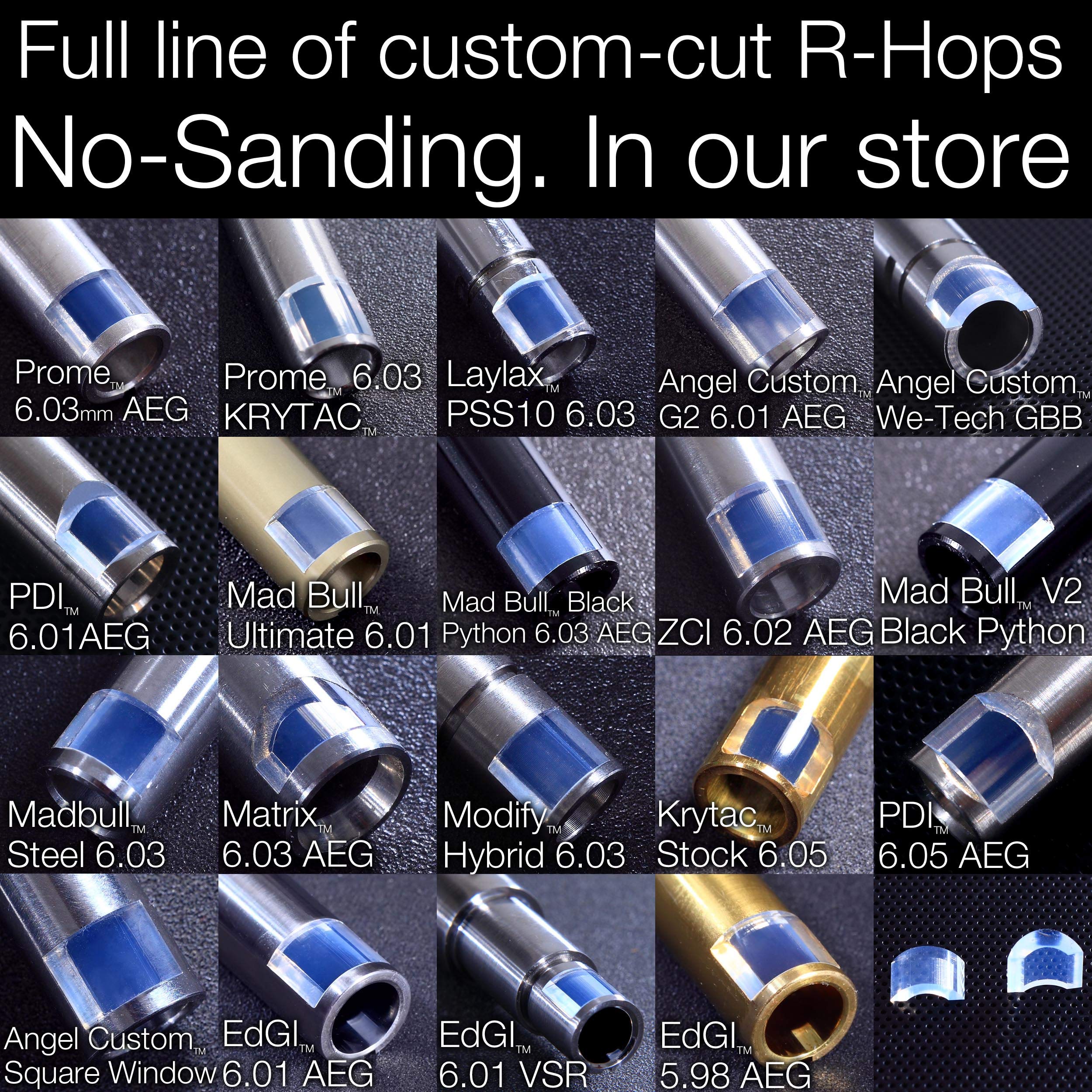 MODIFY Baton Flat Hopup Bucking Flathop Flat-Hop Hard Type for R-Hop RHop