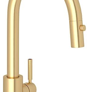 Rohl U.4043SEG-2 Holborn Bar Sink Faucets, Satin English Gold