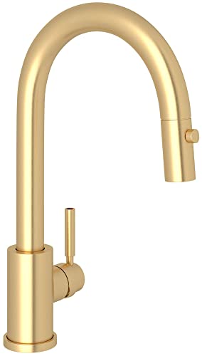 Rohl U.4043SEG-2 Holborn Bar Sink Faucets, Satin English Gold