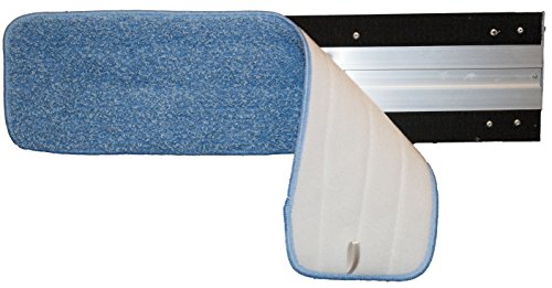 Nine Forty 36 Inch Microfiber Dust Mop Refill - Washable, Streak-Free Cleaning - Compatible with Flat Frame Kits - Ideal for Wet or Dry Flat Hardwood, Tile, and Laminate Floors - Blue (2-Pack)