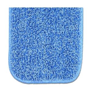 Nine Forty 36 Inch Microfiber Dust Mop Refill - Washable, Streak-Free Cleaning - Compatible with Flat Frame Kits - Ideal for Wet or Dry Flat Hardwood, Tile, and Laminate Floors - Blue (2-Pack)