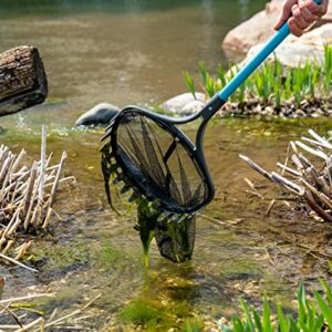 Aquascape 74004 Pond Shark Net Skimming, Maintenance and Water Garden Tool, Blue 60-inch