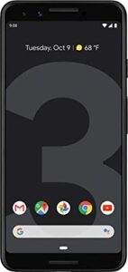 google pixel 3 128gb unlocked gsm & cdma 4g lte android phone w/ 12.2mp rear & dual 8mp front camera - just black