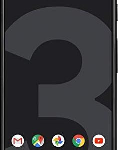 Google Pixel 3 128GB Unlocked GSM & CDMA 4G LTE Android Phone w/ 12.2MP Rear & Dual 8MP Front Camera - Just Black