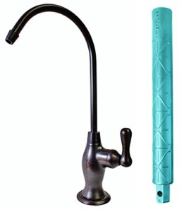metpure water filtration faucet reverse osmosis non air gap drinking water filtration system water dispenser spout (venetian bronze) vase style with drinking water faucet wrench ro-fw148