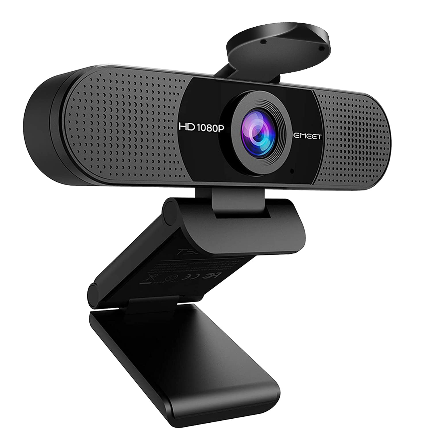 1080P Webcam with Microphone, C960 Web Camera, 2 Mics Streaming Webcam, 90°View Computer Camera, Plug and Play USB Webcam for Online Calling/Conferencing, Zoom/Skype/Facetime/YouTube, Laptop/Desktop