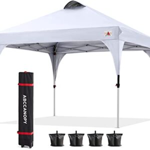 ABCCANOPY Outdoor Pop up Canopy Tent 8x8 Camping Sun Shelter-Series,White