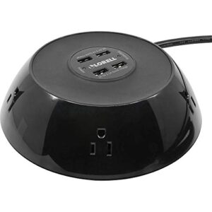 lorell compact 5-outlet usb power pod (llr33998)