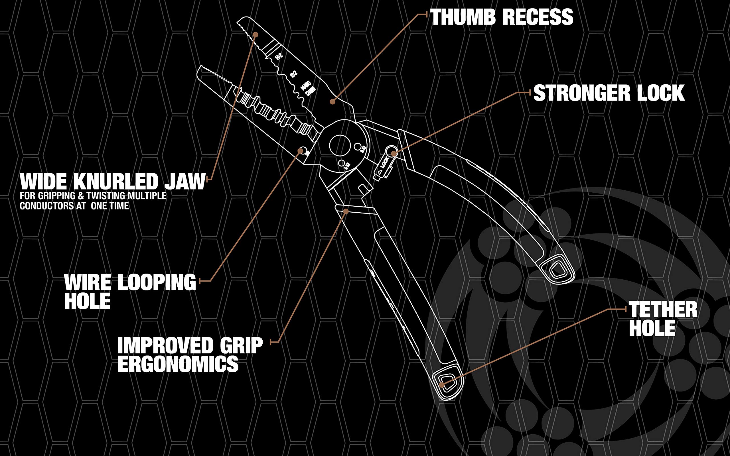 Southwire - 65028240 Tools & Equipment SNM1214HD Heavy Duty Forged Romex Stripper, Multifunctional, Ideal For Stripping 12/2 and 14/2 Romex