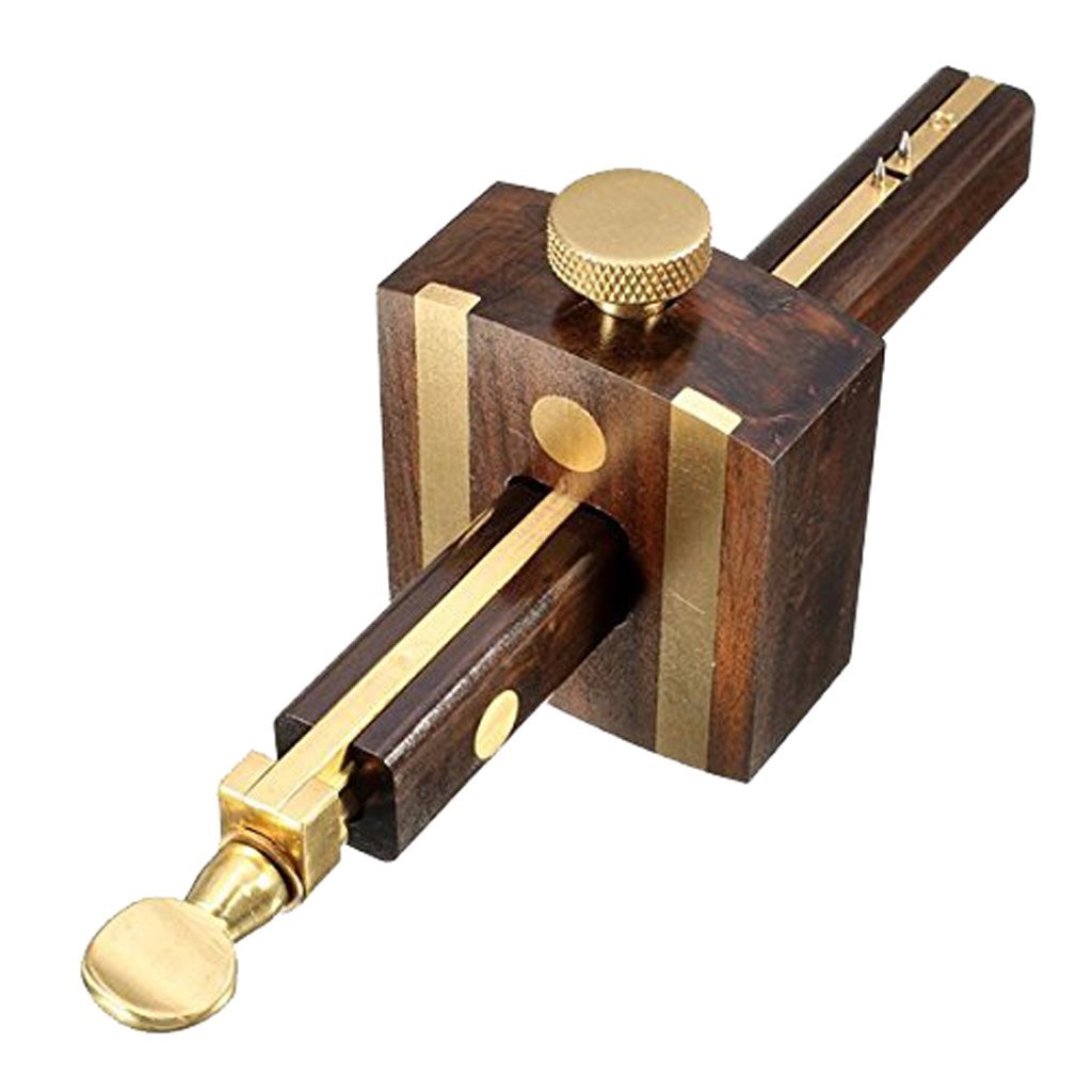 Yundxi Wood Marking Gauge Wood Scraper Scribe Mortice Gauge Marking Mortise Gauge Woodworking Measuring Tool (1#)