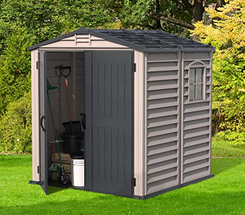 Duramax 30425 Storemate Plus Outdoor Storage Shed, Gray/Dark Gray