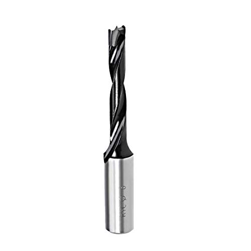 uxcell Brad Point Drill Bits for Wood 6mm x 70mm Forward Turning HSS for Woodworking Carpentry Drilling Tool