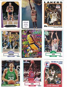 basketball hall of fame / 25 different basketball cards featuring icons such as michael jordan, wilt chamberlain, larry bird and more! all in the hall of fame! includes kobe bryant !