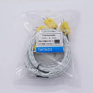 TWTADE 5pcs 3M K Type Mini-Connector Thermocouple Temperature Probe Sensor Measure Range -50~350°C