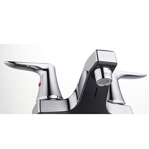 Innova Rhondonite Two Handle Non-Metallic Bathroom Faucet with Easy Install QuickNut and ClogFREE PopUp Drain