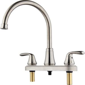 innova morganite 8" two-handle kitchen faucet with easy install quicknut