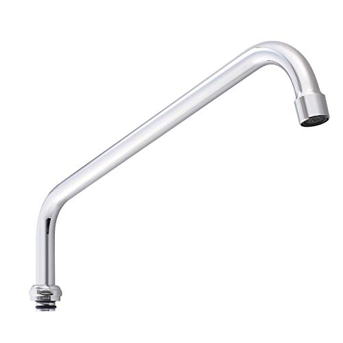 JZBRAIN 14" Swivel Gooseneck Spout for All JZBRAIN Commerical Faucet Wall Mount Kitchen Faucet Swing Nozzle Replacement 14 Inch