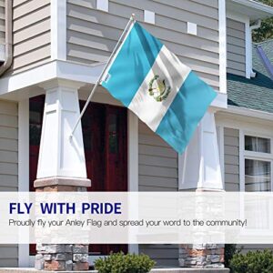 Anley Fly Breeze 3x5 Foot Guatemala Flag - Vivid Color and Fade Proof - Canvas Header and Double Stitched - Guatemalan Country Flags Polyester with Brass Grommets 3 X 5 Ft
