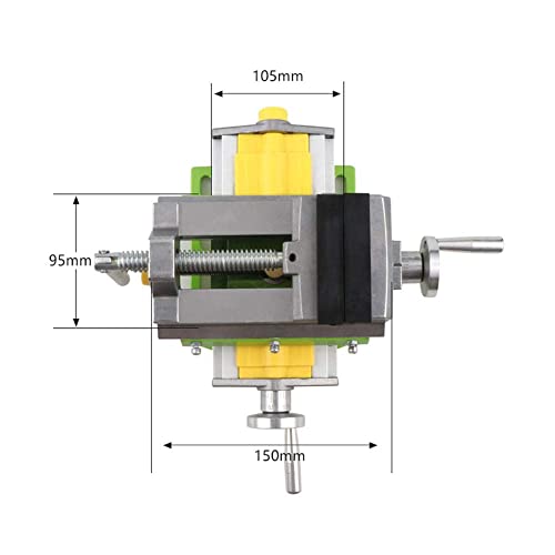 3" Cross Slide Drill Press Vise Compound Bench Table Bench Top WoodWorking Clarmp Vise Fixture Cross Slide Table 2 Axis Adjustive for Mini Drill Milling Machine (6368mf)