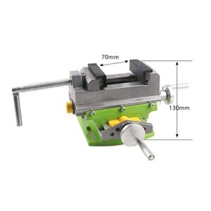 3" Cross Slide Drill Press Vise Compound Bench Table Bench Top WoodWorking Clarmp Vise Fixture Cross Slide Table 2 Axis Adjustive for Mini Drill Milling Machine (6368mf)