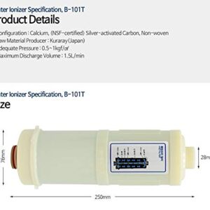 Biontech Water Ionizer Filter Set for BTM-101E, BTM-101S, BTM-101T, BTM-102F, BTM-207D, BTM-303, BTM-503, BTM-1100, BTM-1200