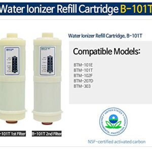 Biontech Water Ionizer Filter Set for BTM-101E, BTM-101S, BTM-101T, BTM-102F, BTM-207D, BTM-303, BTM-503, BTM-1100, BTM-1200