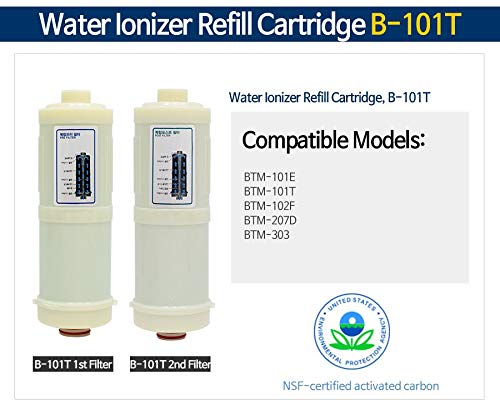 Biontech Water Ionizer Filter Set for BTM-101E, BTM-101S, BTM-101T, BTM-102F, BTM-207D, BTM-303, BTM-503, BTM-1100, BTM-1200