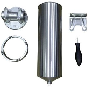 VivoWave Stainless Steel Industrial 10" Filter Housing 3/4" NPT with Drain Port Shelco(1)