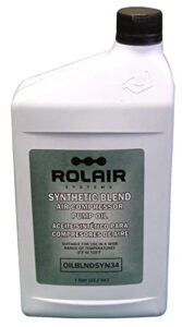 rolair 34 oz (bottle) all-weather synthetic-blend air compressor oil