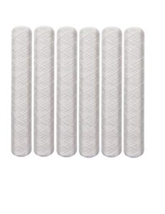 cfs – 6 pack deluxe string wound sediment filter cartridges compatible with 38478 models – remove bad taste & odor – whole house replacement water filter cartridge, white