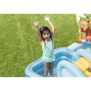 Intex 57161EP 96" x 78" x 28" Inflatable Jungle Adventure Play Center Spray Kiddie Pool for Ages 2 and Up