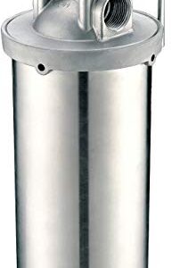 Stainless Steel Industrial Jumbo 10" Filter Housing 1" NPT with Drain Port Shelco (1)