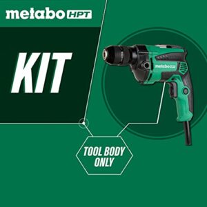 Metabo HPT Drill, Corded, 7-Amp, 3/8-Inch, Metal Keyless Chuck, Variable Speed w/ Dial, Rubber Over-Molded Handle, Forward / Reverse, 5-Year Warranty (D10VH2)