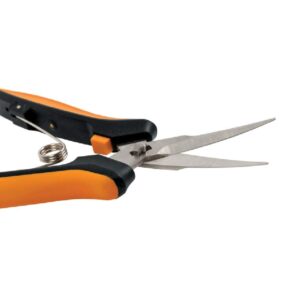 Fiskars 399250-1001 Micro-Tip Pruning Snips, Black/Orange