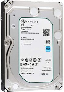 seagate exos 7e8 enterprise capacity 3.5 hdd 8tb 7200 rpm sata 6gb/s 4kn 256mb cache 3.5-inch enterprise hard disk drive st8000nm0045 (renewed)