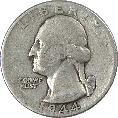 1944 Washington Quarter G Good 90% Silver 25c US Coin Collectible