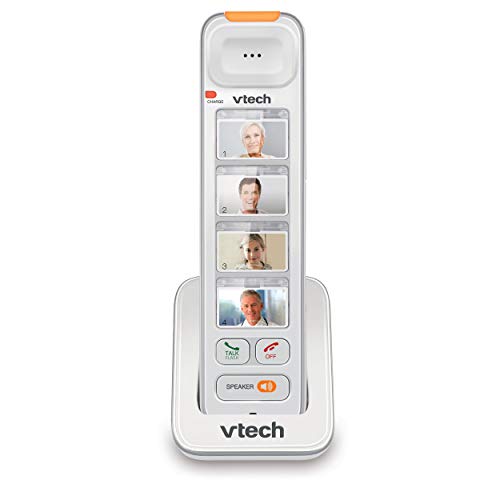 VTech SN5307 Amplified Photo DIAL Accessory Handset with Big Buttons & Large Display For SN5127 & SN5147 Senior Phone Systems, Photo Dial Handset, Cordless Phone System