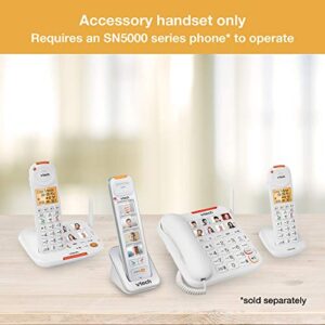 VTech SN5307 Amplified Photo DIAL Accessory Handset with Big Buttons & Large Display For SN5127 & SN5147 Senior Phone Systems, Photo Dial Handset, Cordless Phone System