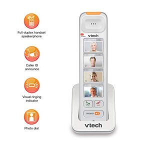 VTech SN5307 Amplified Photo DIAL Accessory Handset with Big Buttons & Large Display For SN5127 & SN5147 Senior Phone Systems, Photo Dial Handset, Cordless Phone System